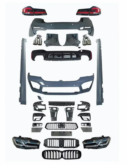 New F90 M Power Body Kit Pre Upgrade LCI 2021 M5 Bodykit for BMW 5 Series G30 PP Plastic for 2018-2020 Models