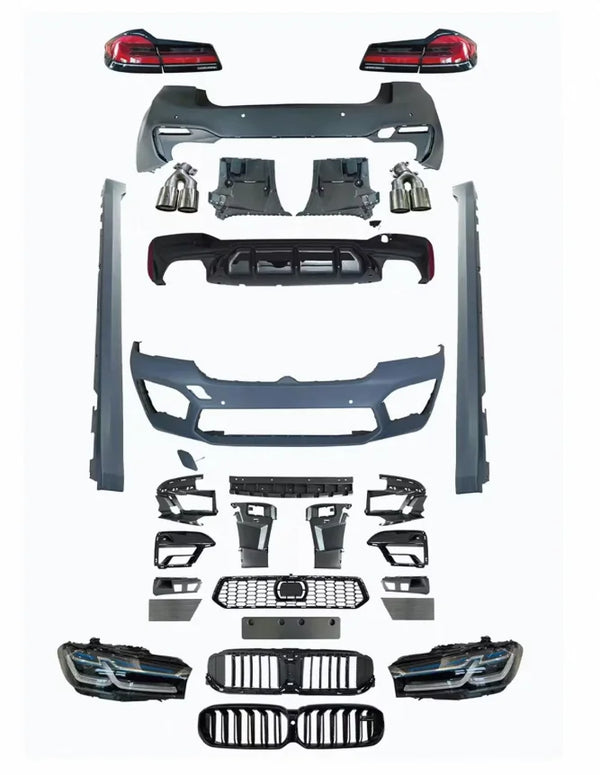 New F90 M Power Body Kit Pre Upgrade LCI 2021 M5 Bodykit for BMW 5 Series G30 PP Plastic for 2018-2020 Models