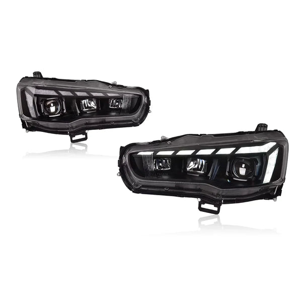 Lights for Mitsubishi Lancer EX Headlight 2009-2016 LED Projetor Head Lamp Daytime Running Light Automotive Accessories