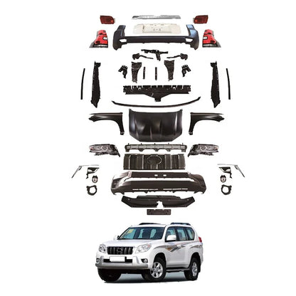 Factory Sale 2010-2017 for Toyota Prado 150 FJ150 Bodykit Upgrade 2018 Facelift Rear Front Bumper Grille Head Light New Body Kit
