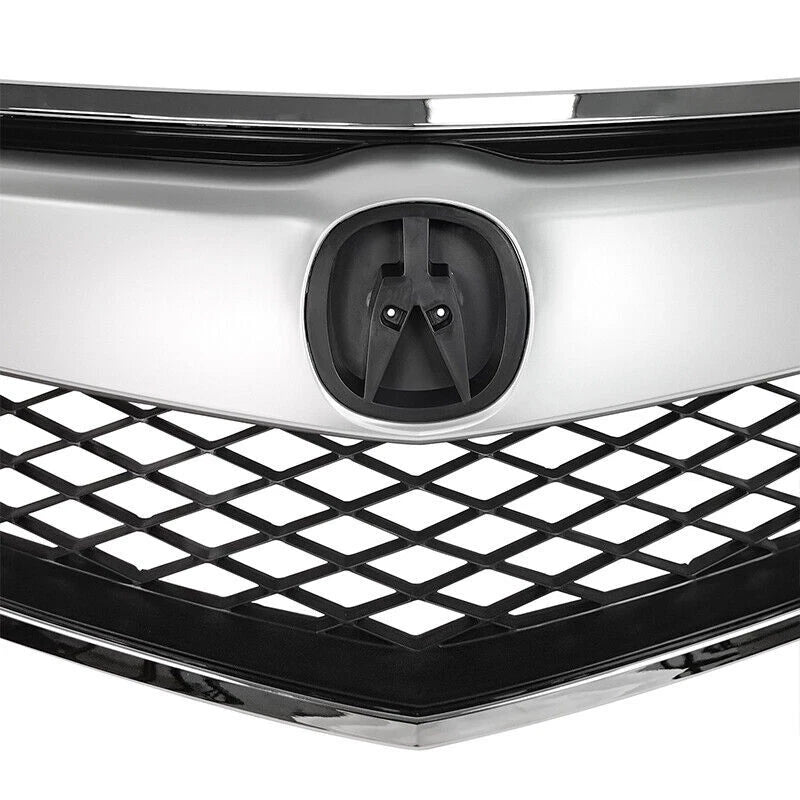 wholesale grill Fit 2013 2014 2015 Acura RDX Front Bumper Upper Grille Chrome Trim Mesh Grill
