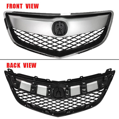 retail grill Fit 2013 2014 2015 Acura RDX Front Bumper Upper Grille Chrome Trim Mesh Grill