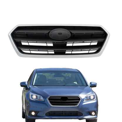 retail Front Grille For 2015-2017 Subaru Legacy 991121AL13A Silver Shell+Gray Insert