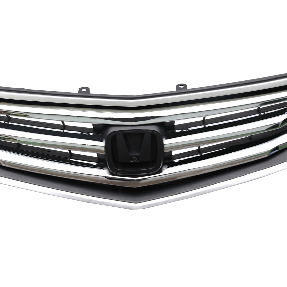 wholesale grill for  Honda ACURA TSX  2009 2010 Front Bumper Chrome Black Upper Grille Grill