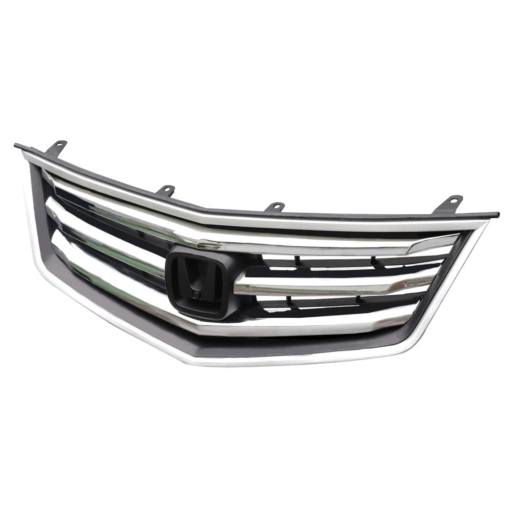 wholesale grill for  Honda ACURA TSX  2009 2010 Front Bumper Chrome Black Upper Grille Grill