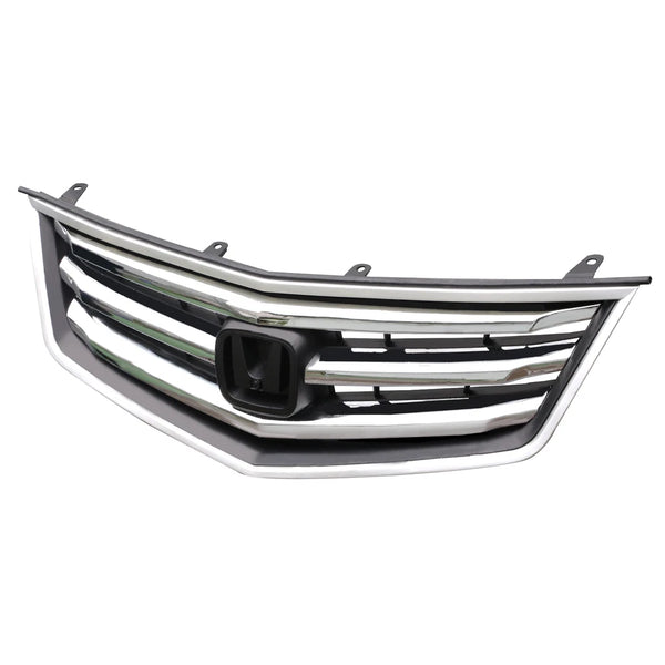 wholesale grill for  Honda ACURA TSX  2009 2010 Front Bumper Chrome Black Upper Grille Grill