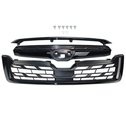 retail Grille Assembly For 2014-2018 Subaru Forester Gloss Balck