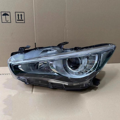 retail For Infiniti Q50 2013-2014-2017-2019   AFS LED DRL Headlight Headlamp Black