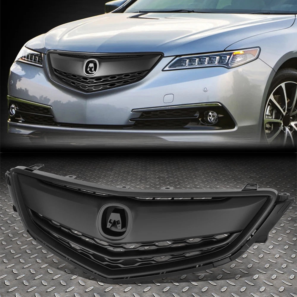 retail grill For 15-17 Acura TLX OE Style Matte Black Front Bumper Hood Grille Grill Assembly