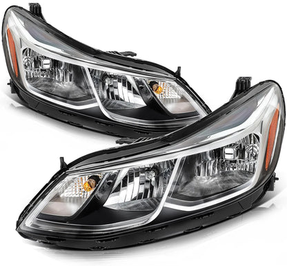 Left+Right Pair Headlights Assembly For Chevrolet Cruze 2016 2017 2018 2019