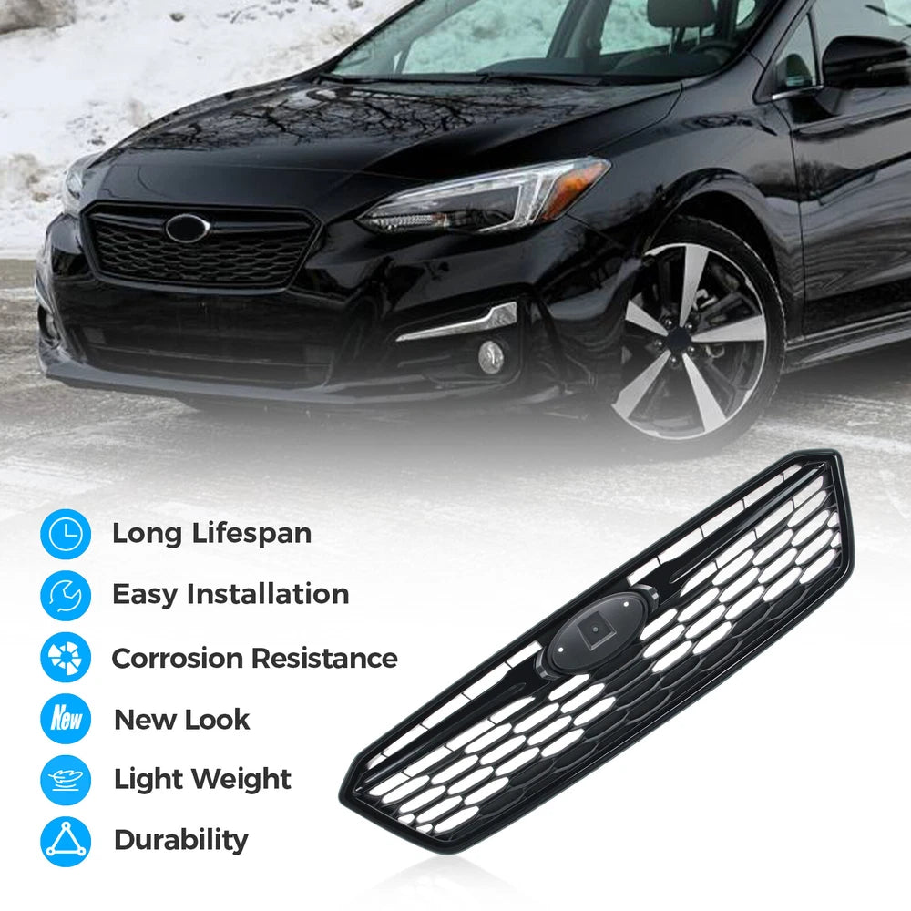retail  Grille  For 2017-2019 Subaru Impreza Mesh Grill Assembly