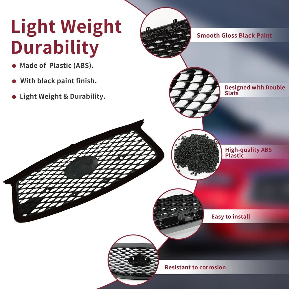 wholesale Front Grill Assembly For 2017-2018 INFINITI Q60 W/O Camera Hole