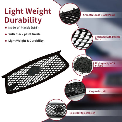 wholesale Front Grill Assembly For 2017-2018 INFINITI Q60 W/O Camera Hole