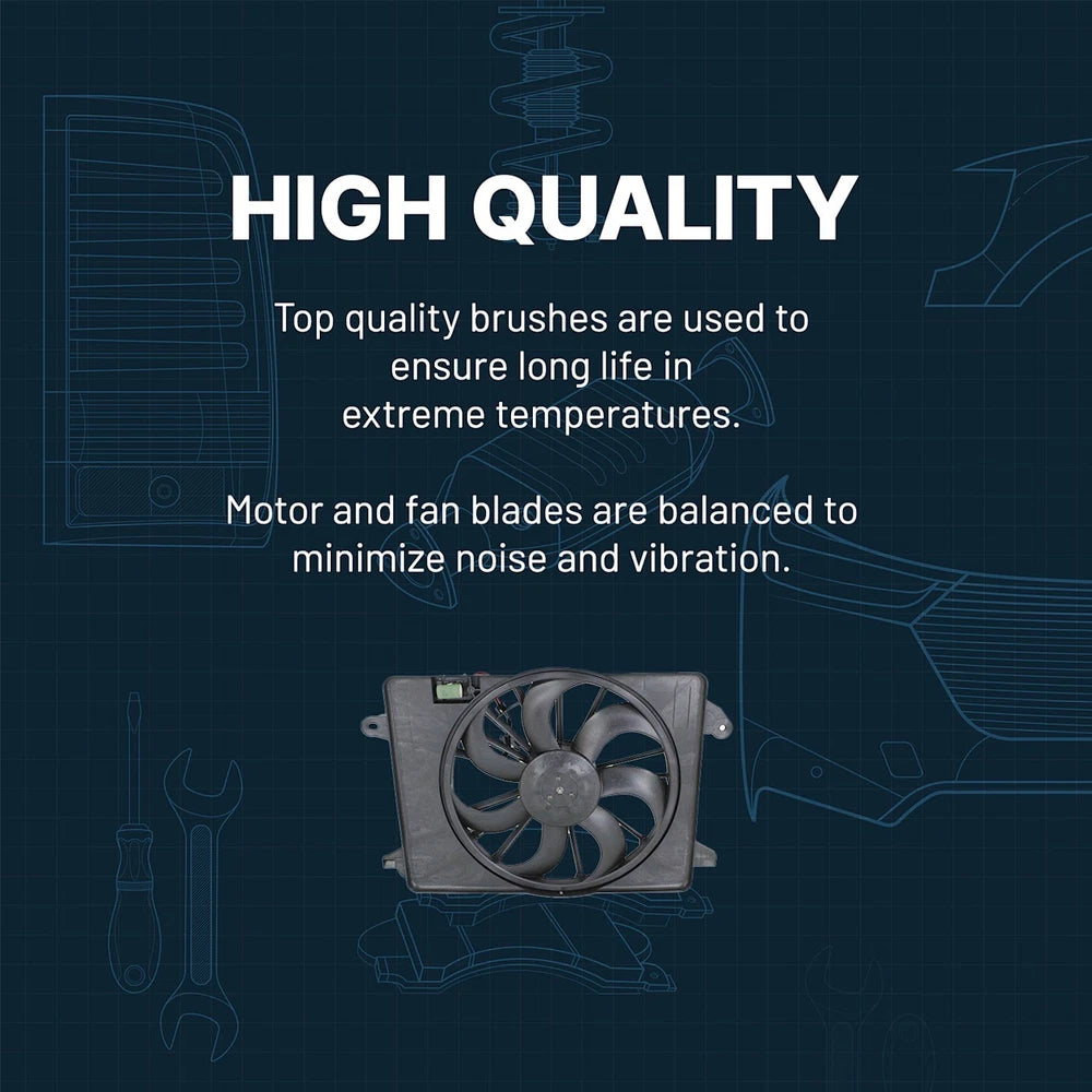 wholesale Dual Radiator Fan Assembly For 06-10 Infiniti M35 M45 Includes Control Module