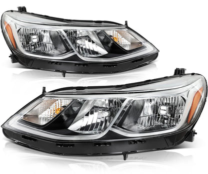 Left+Right Pair Headlights Assembly For Chevrolet Cruze 2016 2017 2018 2019