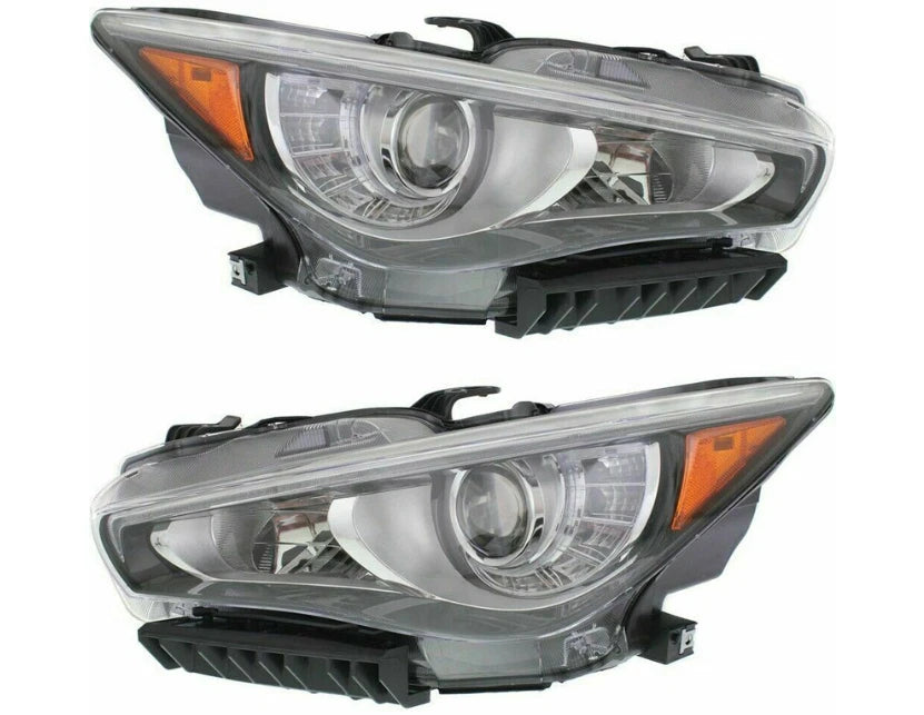 retail Headlight Assembly Fits Infiniti Q50 2013-2019 LED AFS Front Lights