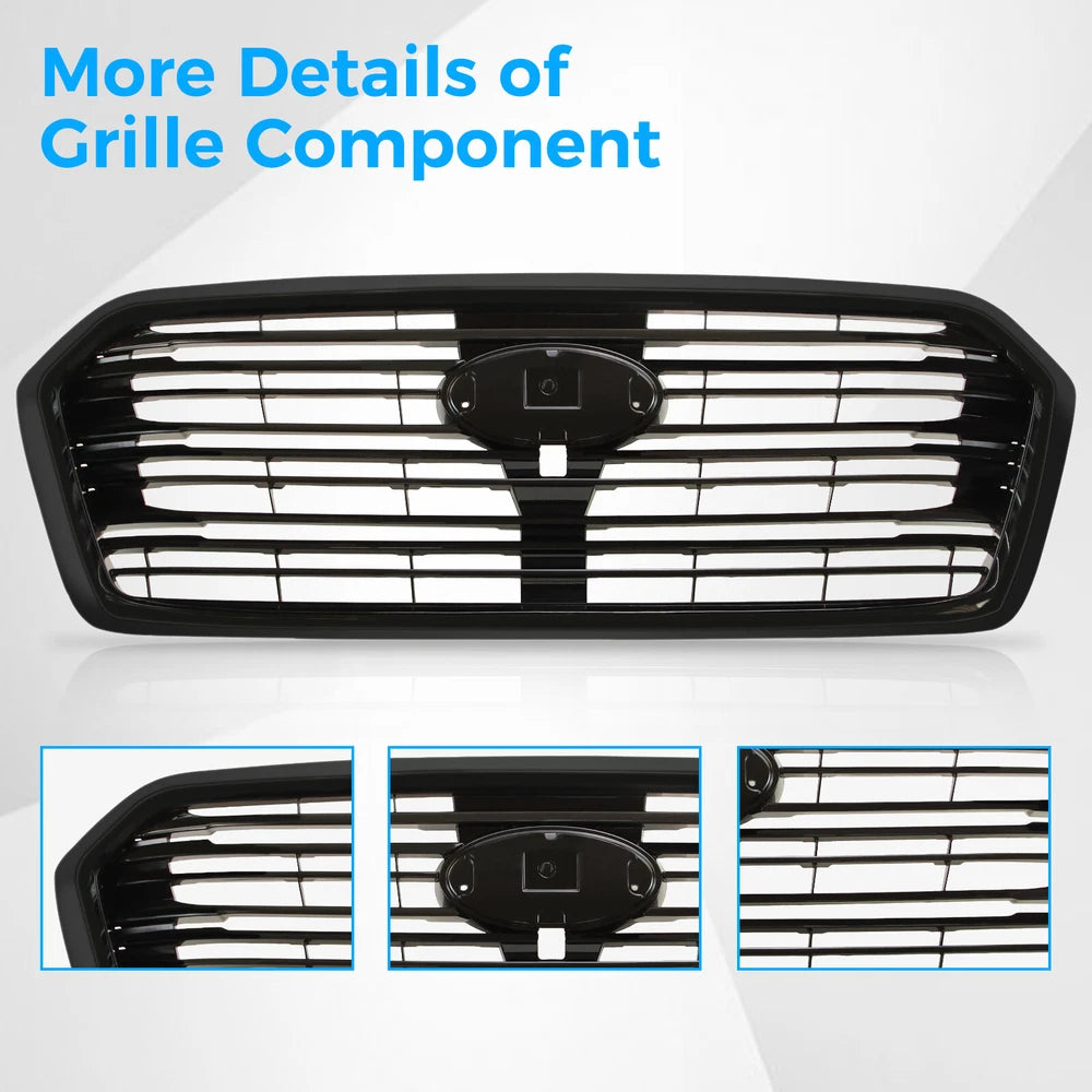 retail Grill Assembly For 2019-2022 Subaru Ascent Glossy Black