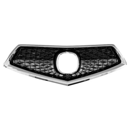 retail Black and Silver Front Grille Central Bumper Grill Fits For Acura MDX 2014-2019