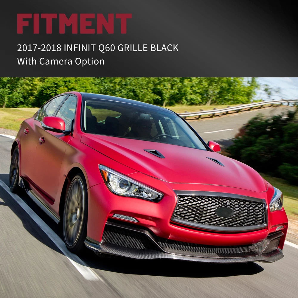 wholesale Front Grill Assembly For 2017-2018 INFINITI Q60 W/O Camera Hole