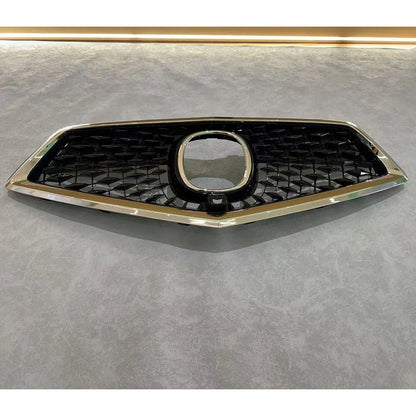 retail Black and Silver Front Grille Central Bumper Grill Fits For Acura MDX 2014-2019